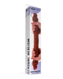 Dvigubas dildo „Foreskin Doubledong 46 cm“ - Get Real