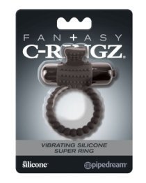 Vibruojantis penio žiedas „Vibrating Silicone Super Ring“ - Fantasy C-Ringz