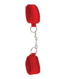 Raudoni antrankiai „Velcro Cuffs“ - Ouch!