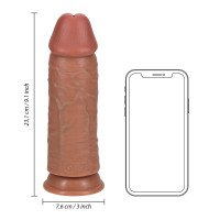 XXL dildo „Extra Thick Straight 9“ - RealRock