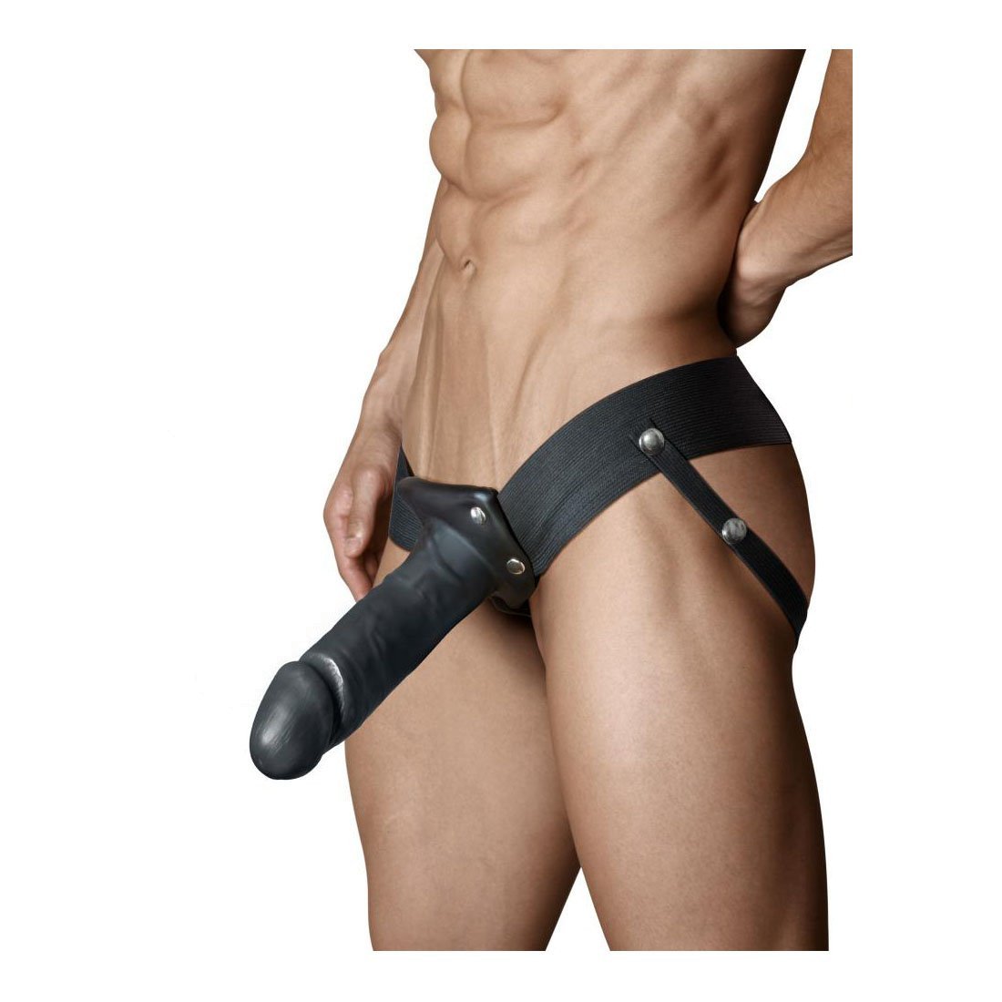 Tuščiaviduris strap-on dildo „Dr. Skin Hollow Nr. 7“ - Blush