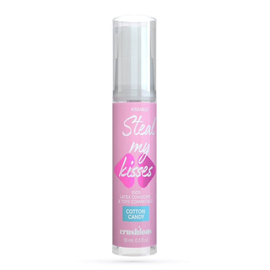 Vandens pagrindo lubrikantas „Steal My Kisses Cotton Candy“, 10 ml - Crushious