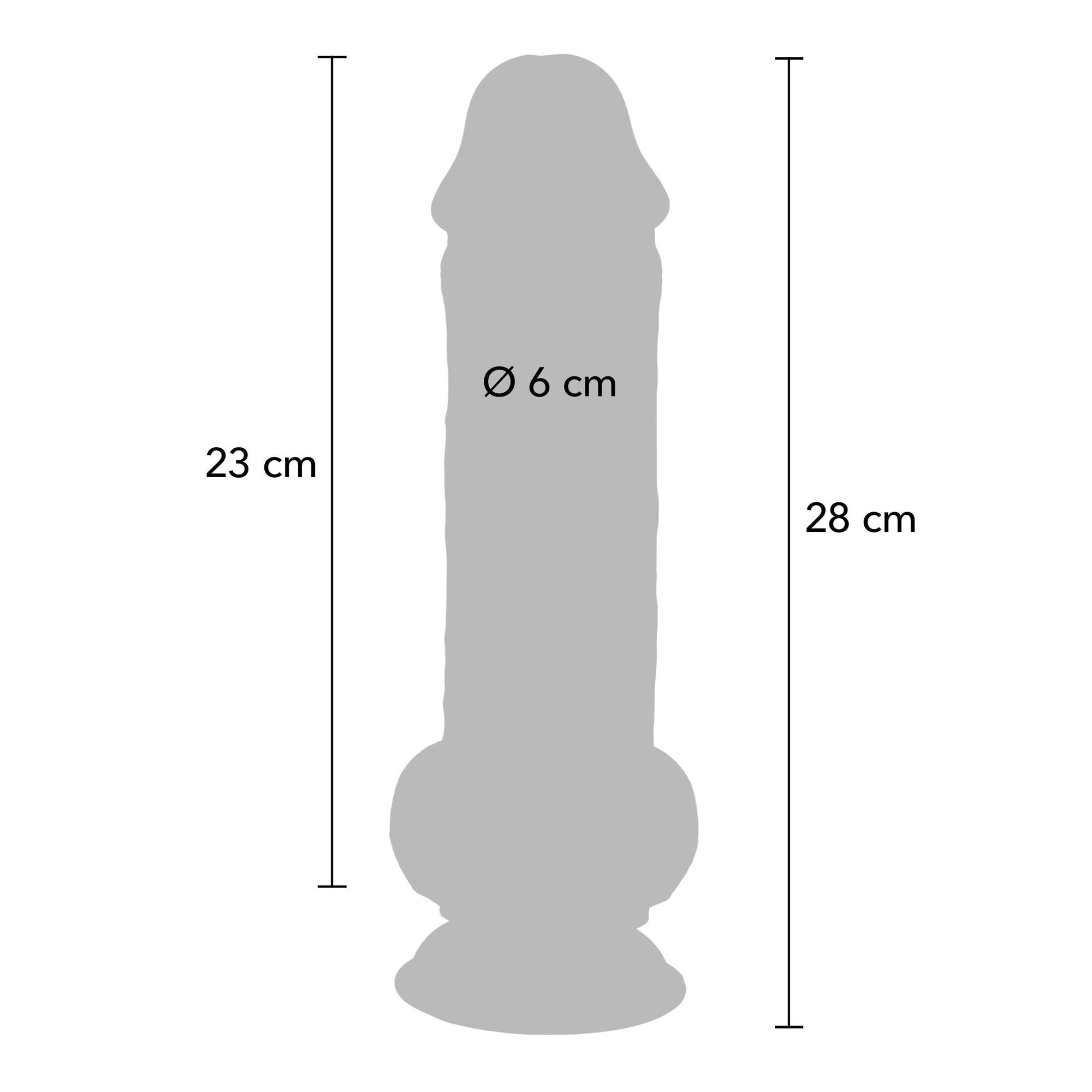Dildo „Deluxe Dual Density Thick 28 cm“ - Get Real