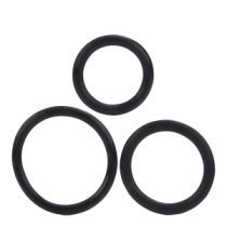 Penio žiedų rinkinys „Black Rubber Ring Set“ - CalExotics