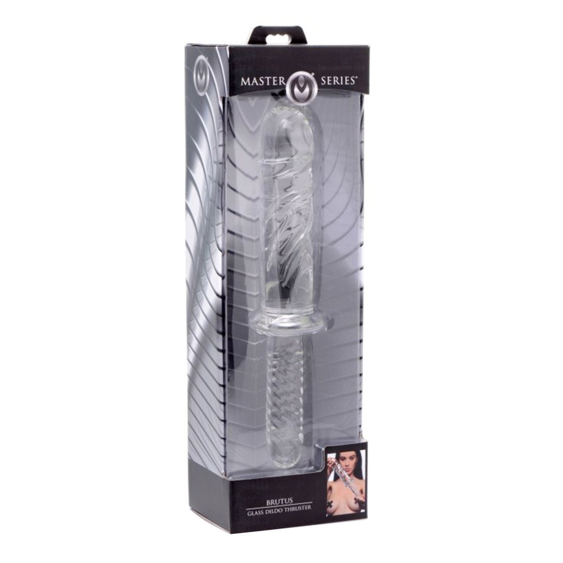 Stiklinis dildo „Brutus“ - Master Series