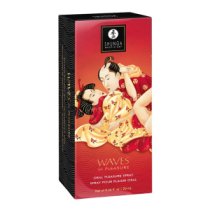 Purškalas oraliniam seksui „Waves of Pleasure Sparkling Strawberry Wine“, 20 ml - Shunga