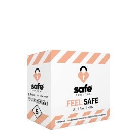 Ploni prezervatyvai „Feel Safe Ultra Thin“, 5 vnt. - Safe