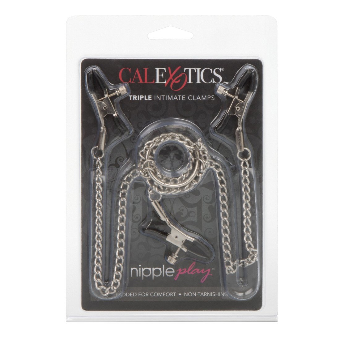 Spenelių ir klitorio spaustukai „Triple Intimate Clamps“ - CalExotics