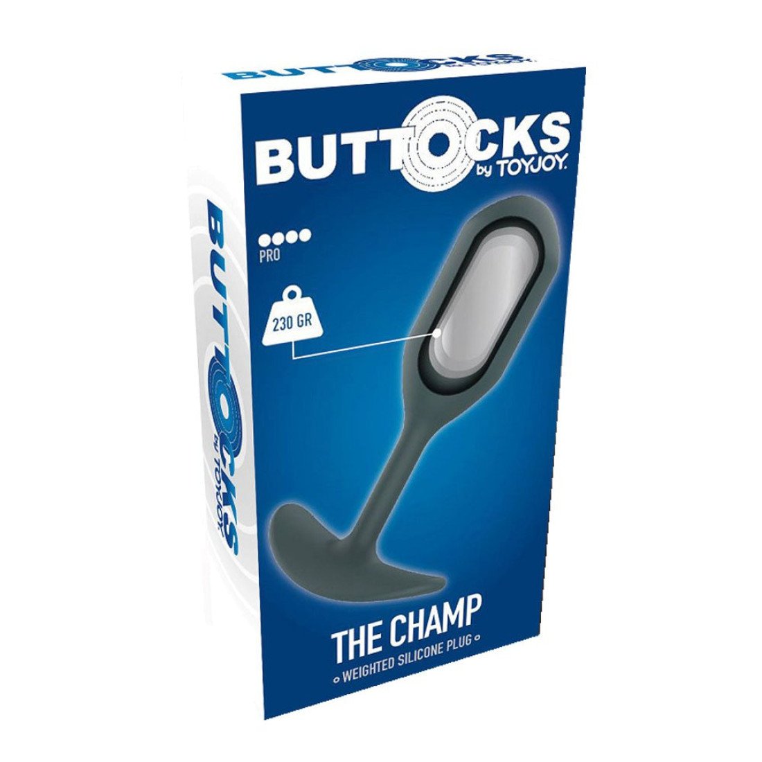 Analinis kaištis „Buttocks The Champ“ - ToyJoy