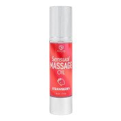 Masažo aliejus „Sensual Massage Oil Strawberry“, 50 ml