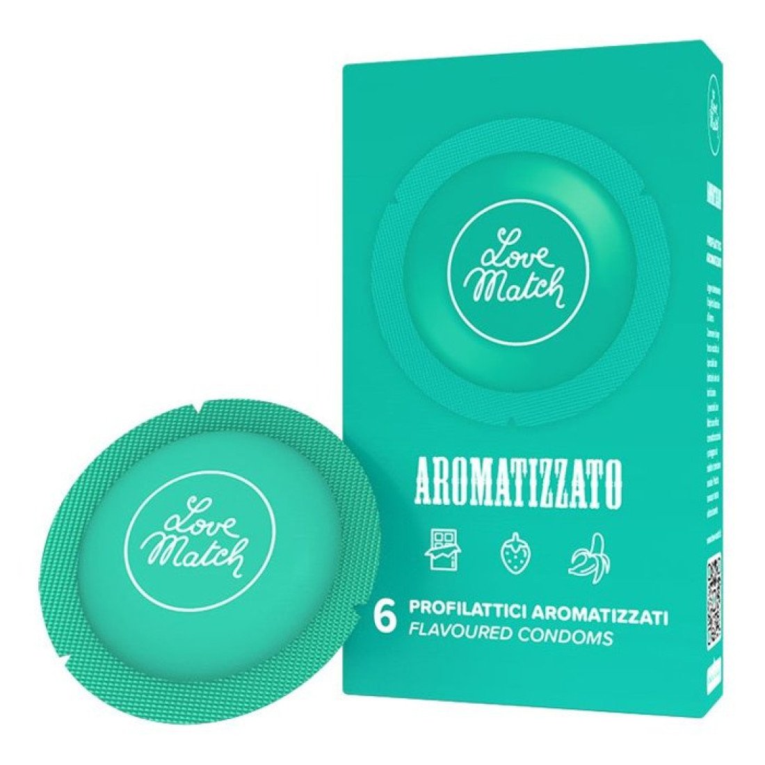 Aromatizuotų prezervatyvų rinkinys „Aromatizzato“, 6 vnt. - Love Match