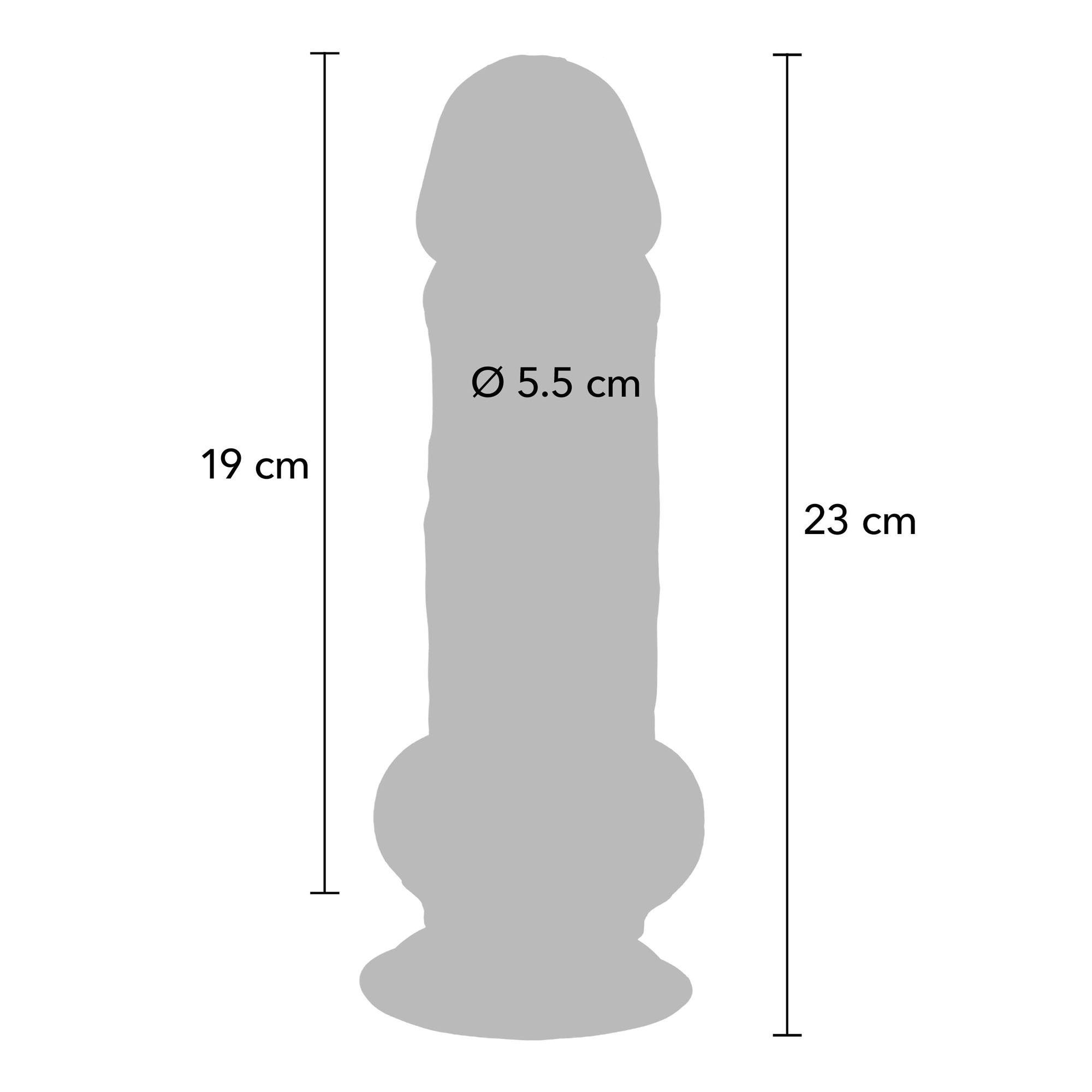 Dildo „Deluxe Dual Density Thick 23 cm“ - Get Real