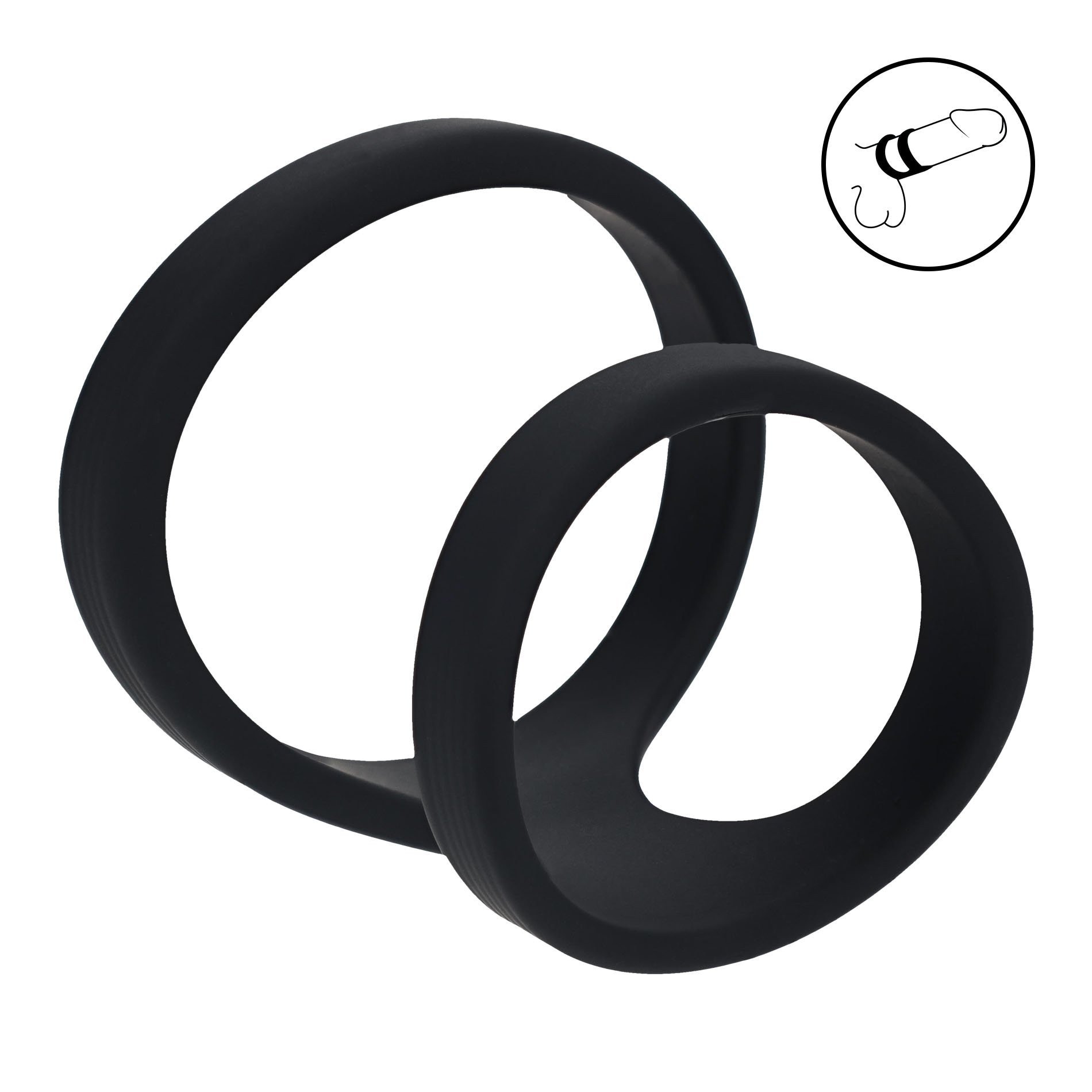Penio žiedas „2 Loop Silicone Cock Ring“ - Levelz