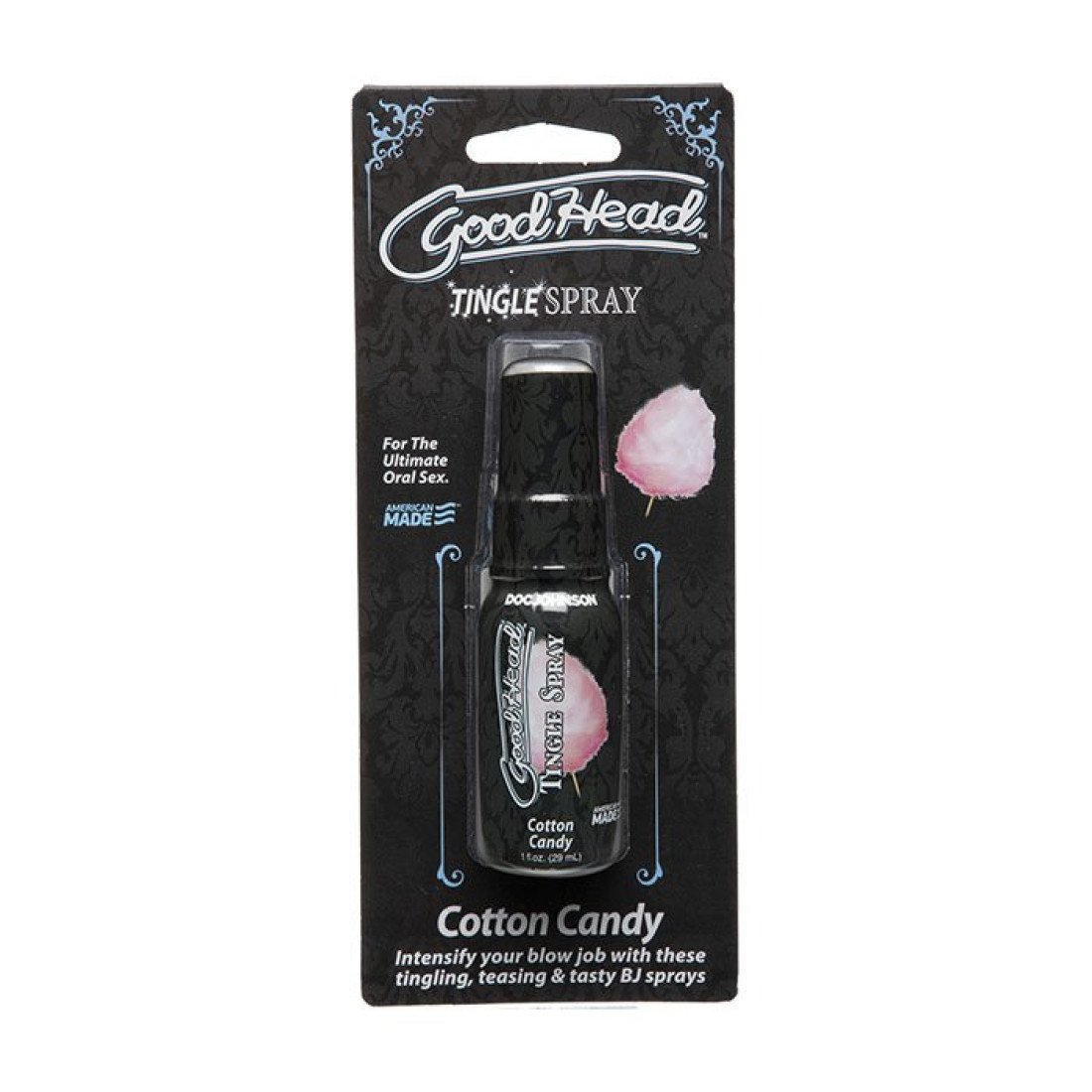 Purškalas oraliniam seksui „GoodHead Cotton Candy“, 29 ml - Doc Johnson