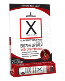 Stimuliuojantis lūpų balzamas su feromonais „X ON the Lips Electric Cherry“ - Sensuva