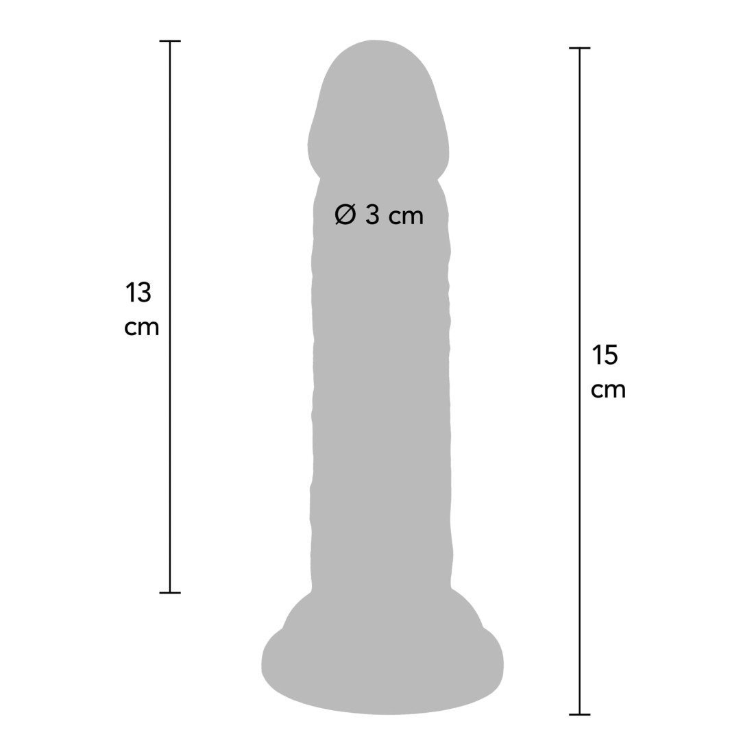 Dildo „Deluxe Dual Density Dong 6Inch“ - Get Real