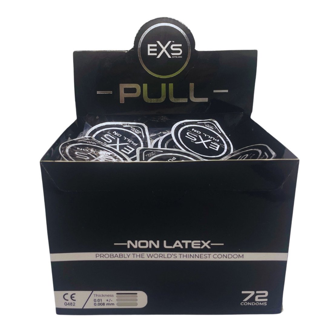 Labai ploni prezervatyvai „Pull Non Latex“, 72 vnt. - EXS Condoms