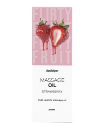 Masažo aliejus „Strawberry“, 250 ml - Satisfyer