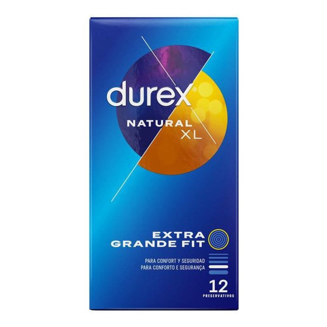 Dideli prezervatyvai „Natural XL“, 12 vnt. - Durex