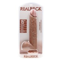 XXXL falo imitatorius „Extra Large Thick Straight 15“ - RealRock