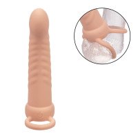 Vibruojantis strap-on dildo „Performance Maxx Rechargeable Ribbed“ - CalExotics