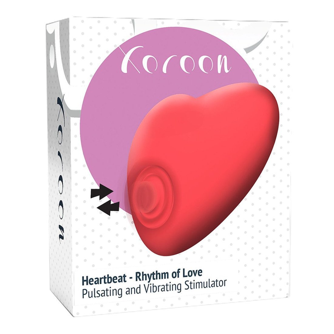 Klitorinis stimuliatorius - vibratorius „Heartbeat“ - Xocoon