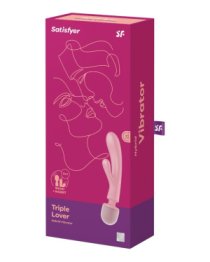 Vibratorius kiškutis - masažuoklis „Triple Lover“ - Satisfyer