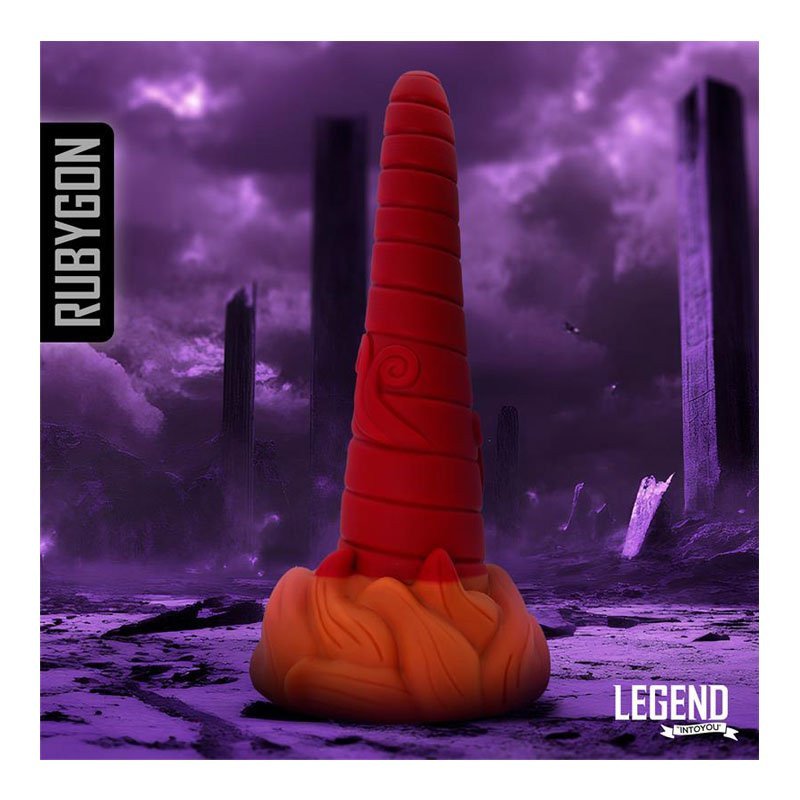 Silikoninis dildo „Legend Rubygon“ - Intoyou
