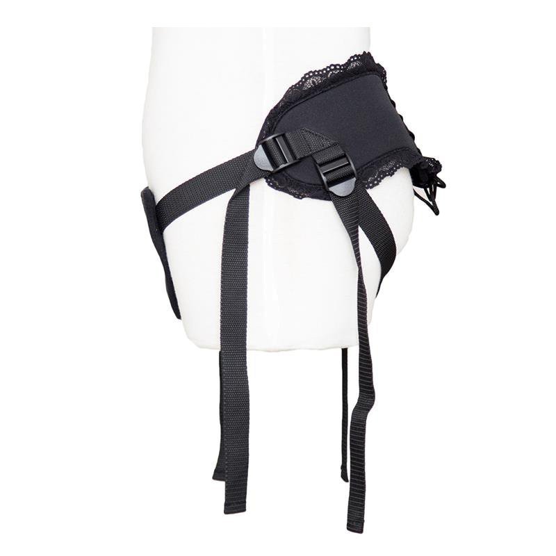 Strap-on diržas „Lace Edge Strap-on with Silicone Ring“ - Latetobed