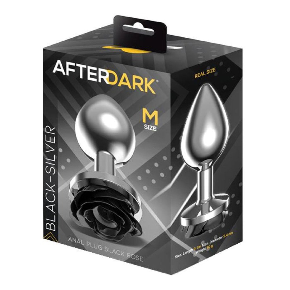 Analinis kaištis „Black Silver M“ - Afterdark