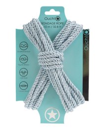 Suvaržymo virvė „Bondage Rope Powder Blue“, 10 m - Ouch!
