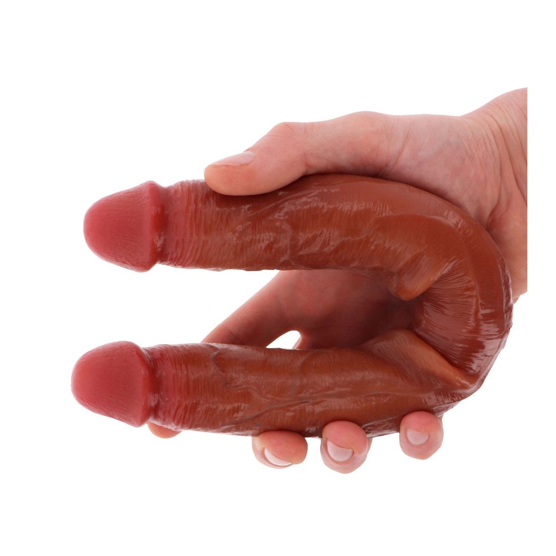 Dvigubas dildo „Foreskin Doubledong 40 cm“ - Get Real