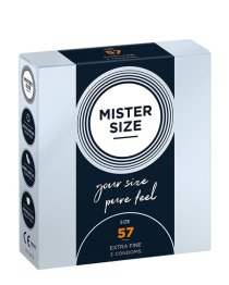 Prezervatyvai „57“, 3 vnt. - Mister Size