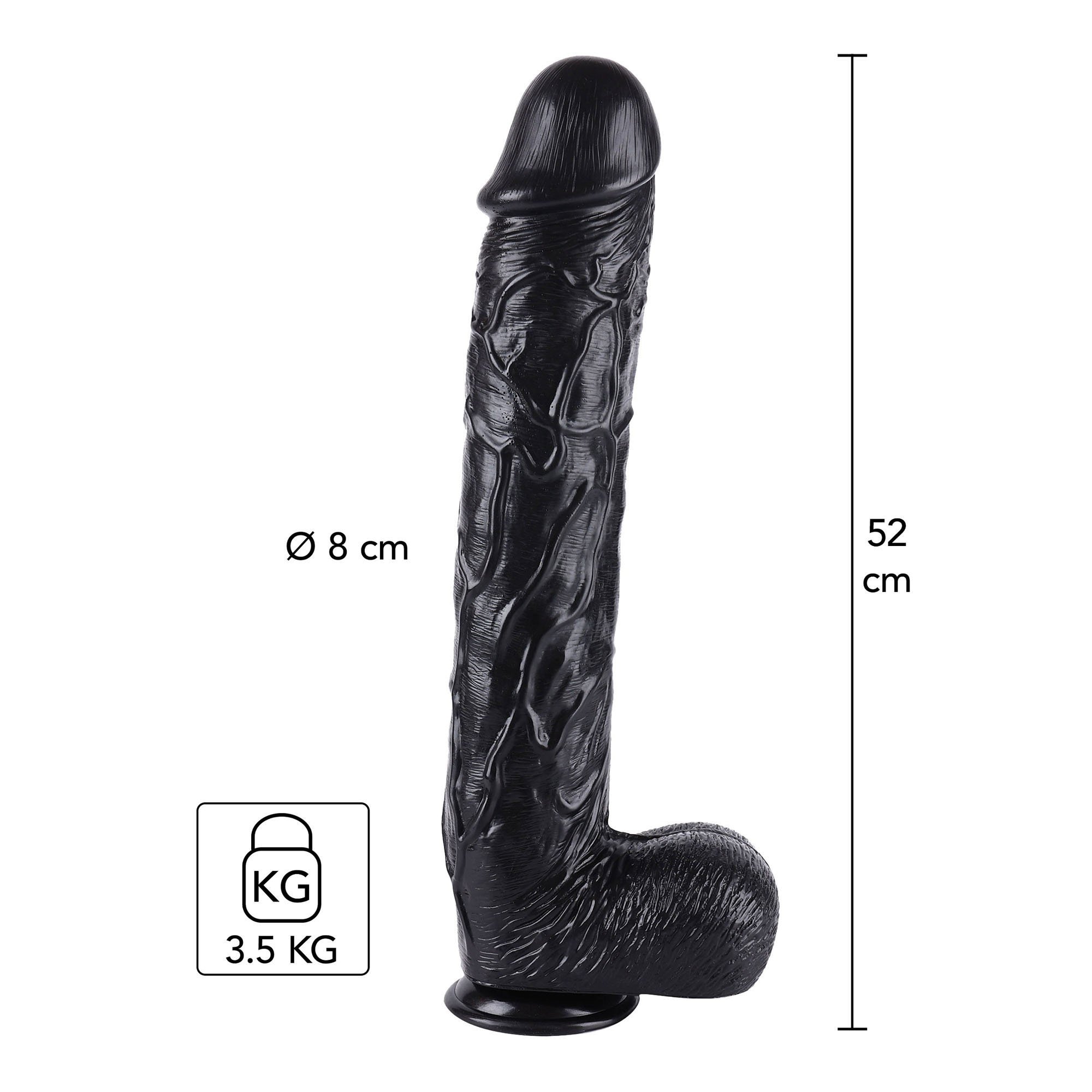 XXXL falo imitatorius „Dong 52cm“ - Extreme