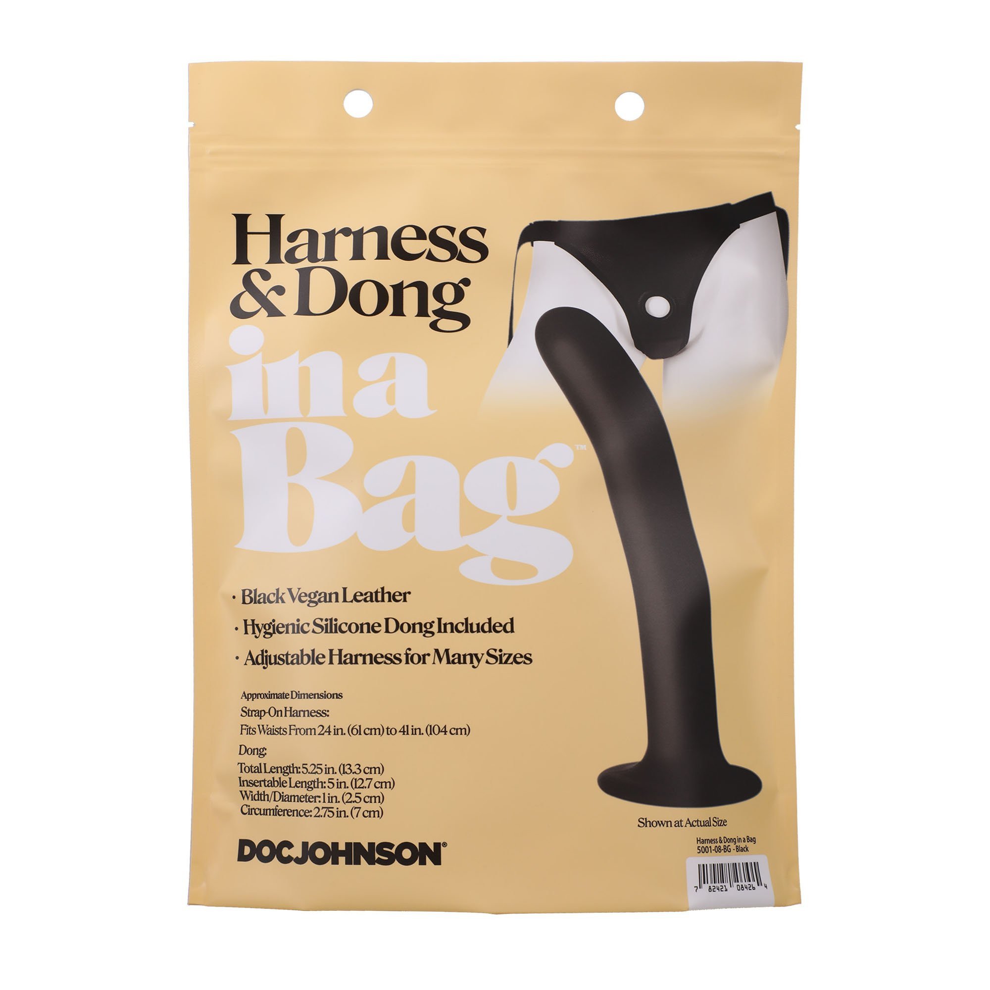 Strap-on dildo „Harness & Dong in a Bag“ - Doc Johnson