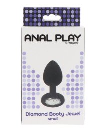 Mažas analinis kaištis „Diamond Booty Jewel“ - ToyJoy