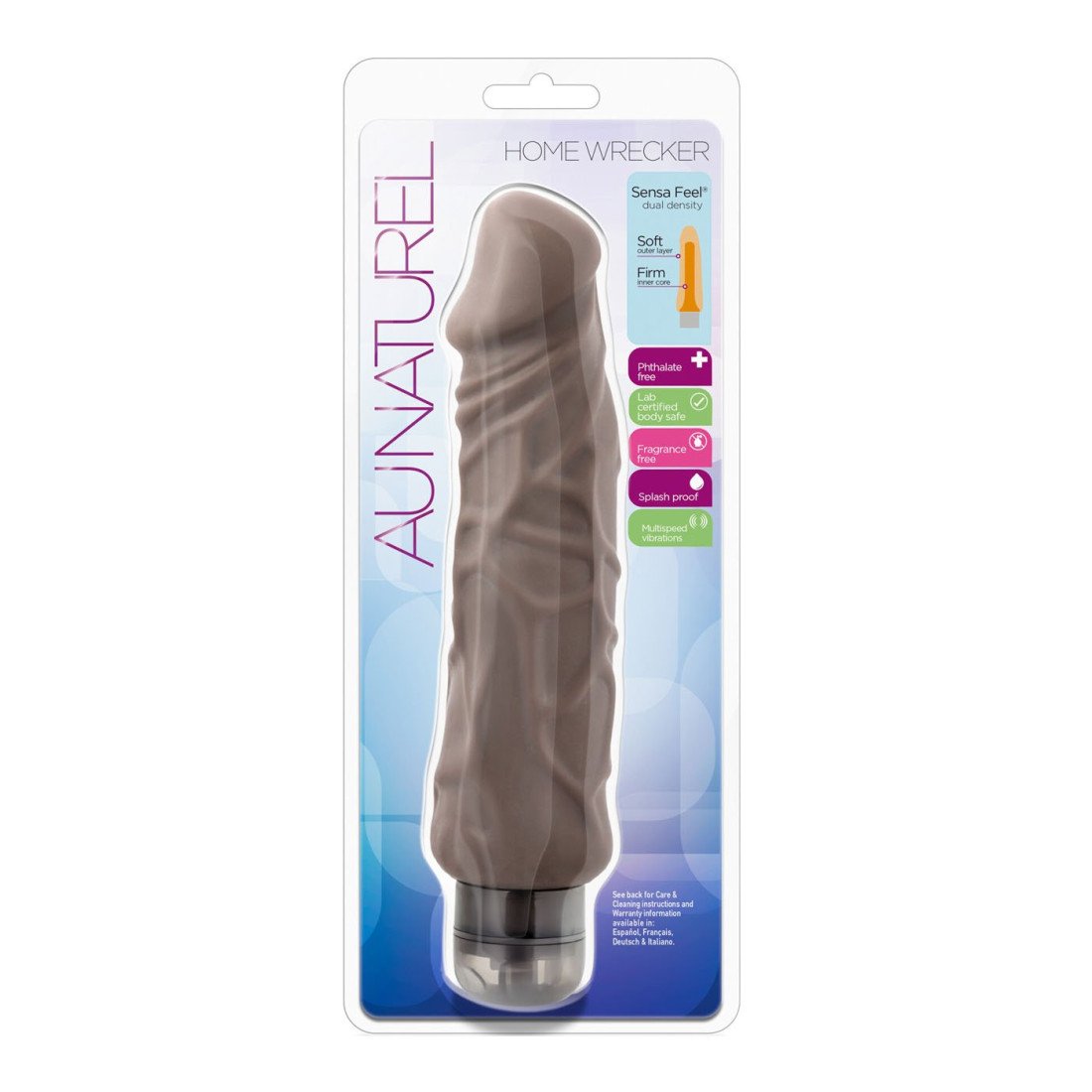 Vibruojantis dildo „Au Naturel Home Wrecker“ - Blush