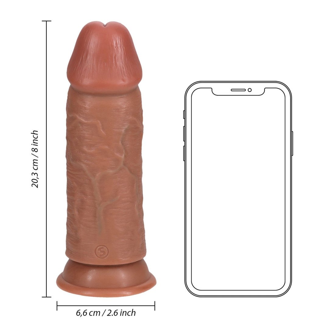 XXL dildo „Extra Thick Straight 8“ - RealRock