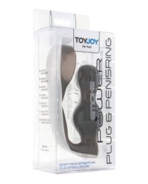 Analinis kaištis – žiedas „Power Plug & Penisring“ - ToyJoy