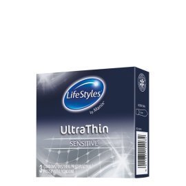 Ploni prezervatyvai „Ultra Thin“, 3 vnt. - LifeStyles