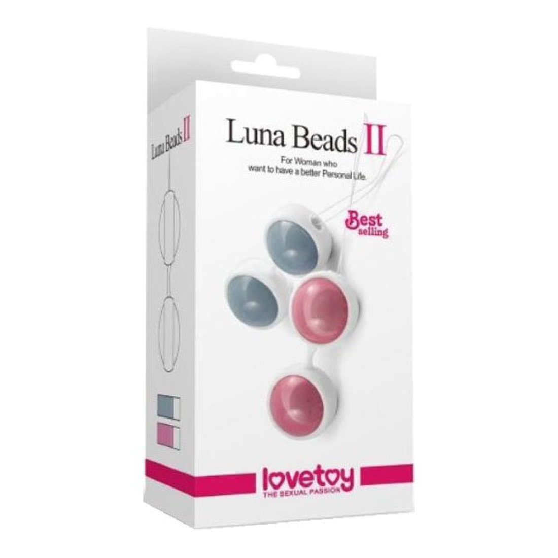 Vaginaliniai kamuoliukai „Luna Beads II“ - Love Toy