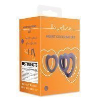 Penio žiedų rinkinys „Heart Cockring Set“ - Loveline