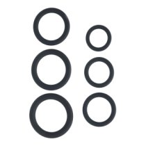 Penio žiedų rinkinys „Classic Silicone Cockring Set“ - Levelz