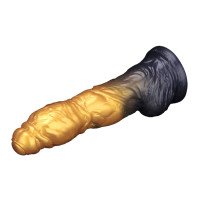 Pripučiamas silikoninis dildo „Aerosx Nr. 10 Gold/Black“ - Lovetoy