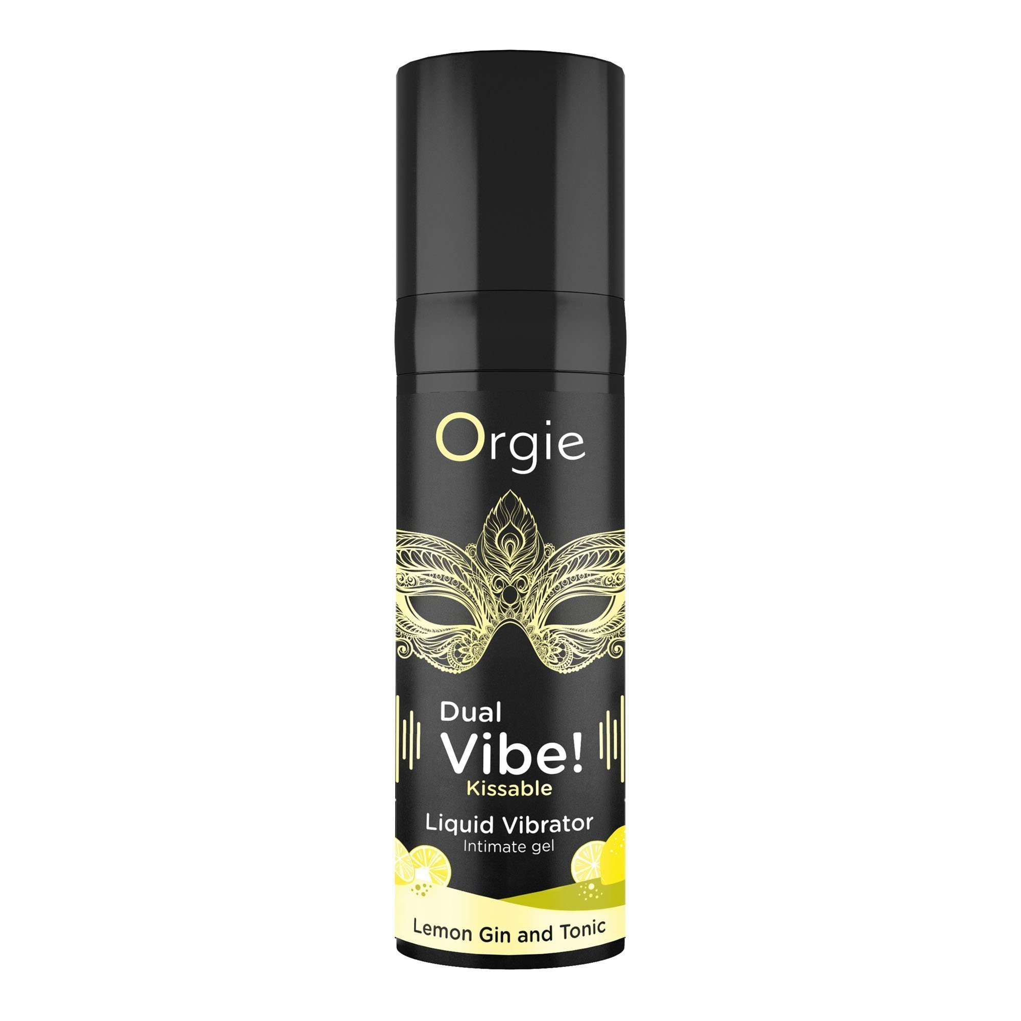Stimuliuojantis gelis „Dual Vibe! Lemon Gin and Tonic“, 15 ml - Orgie