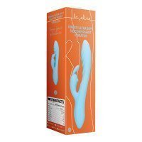 Vibratorius kiškutis „Ribbed Ultra Soft Silicone Rabbit Vibrator“ - Loveline