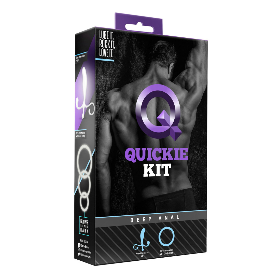 Sekso žaislų rinkinys „Quickie Kit Deep Anal“ - Blush