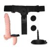 Vibruojantis dvigubas strap-on dildo „Batek“ - Latetobed