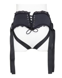 Strap-on diržas „Lace Edge Strap-on with Silicone Ring“ - Latetobed
