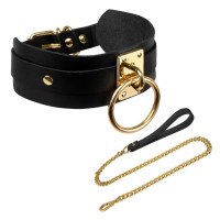 Antkaklio ir pavadėlio rinkinys „O-Ring Collar“ - Kinky Diva